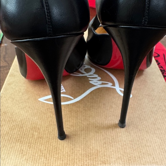 Christian Louboutin Crissos 100 Patent & Nappa Shiny Leather Pump Size 41.5 - Picture 10 of 14